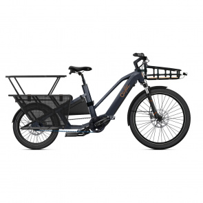 O2feel Vélo électrique longtail O2feel Equo Cargo Power 7.2 Family Trapèze Gris Anthracite 2025