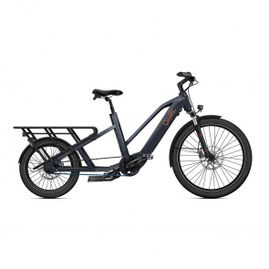 O2feel Vélo électrique longtail O2feel Equo Cargo Power 7.2 Trapèze Gris Anthracite 2025