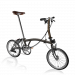Vélo Pliable Brompton S6E/ebklaqg/fcb/sp6/brkm/tyj/rev 2021 Gloss Black Lacquer