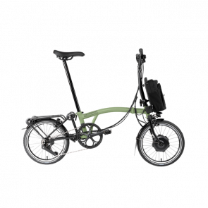 Brompton Vélo électrique pliable Brompton Electric C Line Explore (12 vitesses) Matcha Green 2025