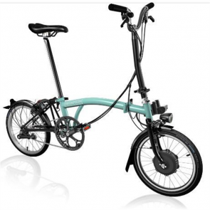 Brompton Vélo électrique pliable Brompton Electric C Line Explore  (6 vitesses) Gloss Turkish Green/Gloss Blac 2022