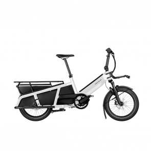 Riese & Muller Vélo électrique longtail Riese & Muller Multitinker vario (PBA.SG.625.KSB) Easy Entry Pearl White/Black 2025