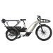Vélo électrique longtail O2feel Equo 7.4 Family Trapèze Blanc Lunaire 2025