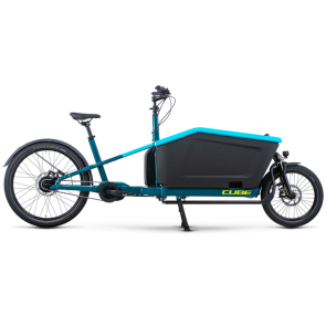 Cube Vélo électrique cargo Cube Cargo Dual Hybrid 1000 Blue´n´lime 2025