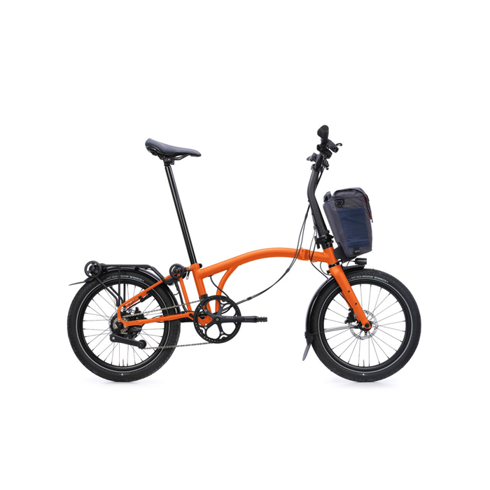 V&eacute;lo &eacute;lectrique pliable Brompton G Line Electric City+ Adventure Orange 2025