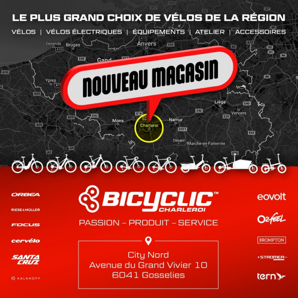 Nouveau Magasin ! BICYCLIC CHARLEROI