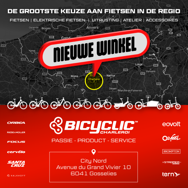 Nieuwe winkel! BICYCLIC CHARLEROI