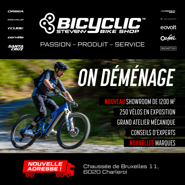 COMMUNIQUÉ DE PRESSE - Bicyclic Charleroi déménage